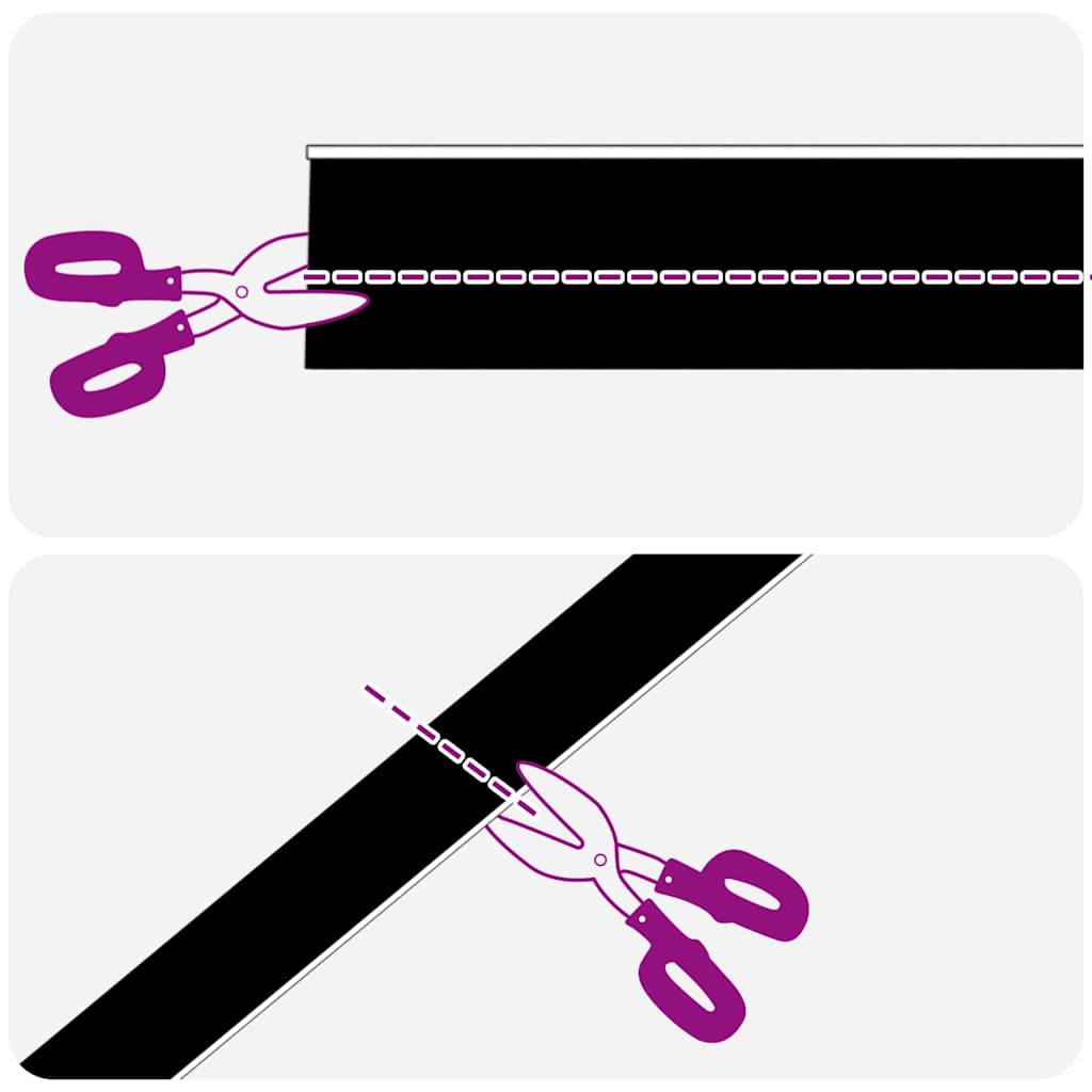 Selbstklebende Türbürstendichtungen 2 pcs Braun 100 cm