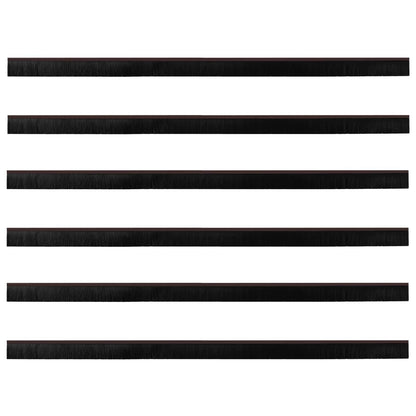 Selbstklebende Türbürstendichtungen 6 pcs Braun 100 cm