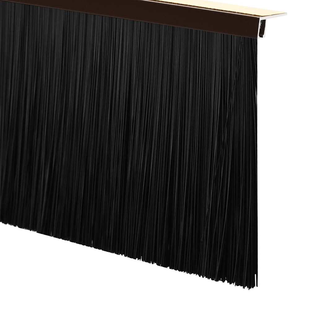 Selbstklebende Türbürstendichtungen 6 pcs Braun 100 cm