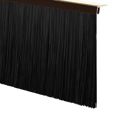 Selbstklebende Türbürstendichtungen 6 pcs Braun 100 cm