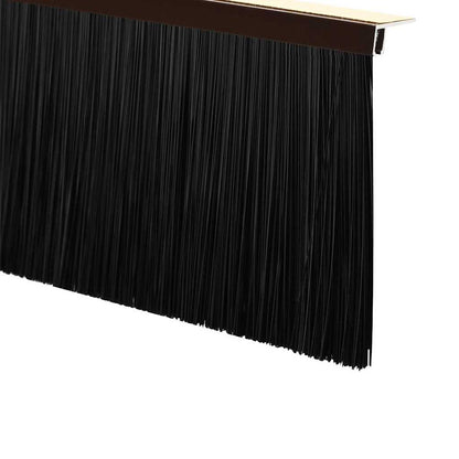 Selbstklebende Türbürstendichtungen 12 pcs Braun 100 cm