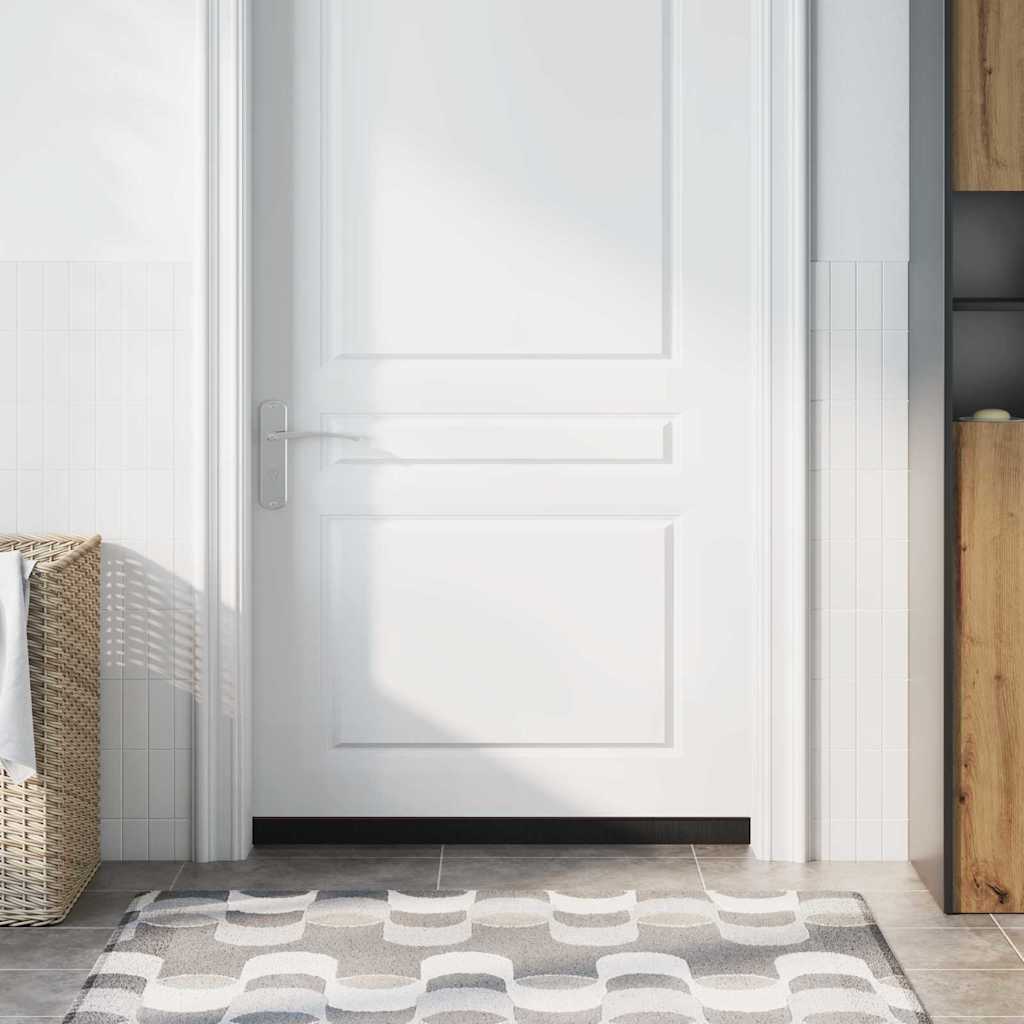 Selbstklebende Türbürstendichtungen 12 pcs Braun 100 cm