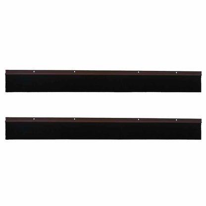 Aufsteck Türbürstendichtungen 2 pcs Braun 100 cm