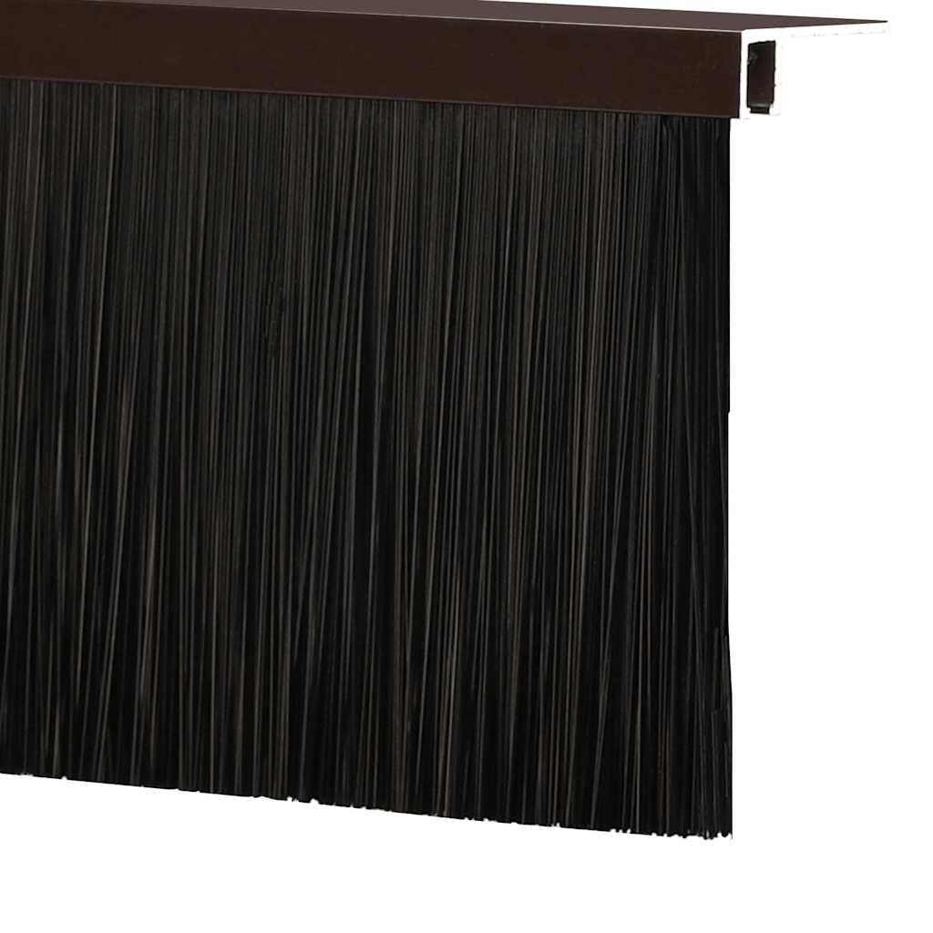 Aufsteck Türbürstendichtungen 2 pcs Braun 100 cm