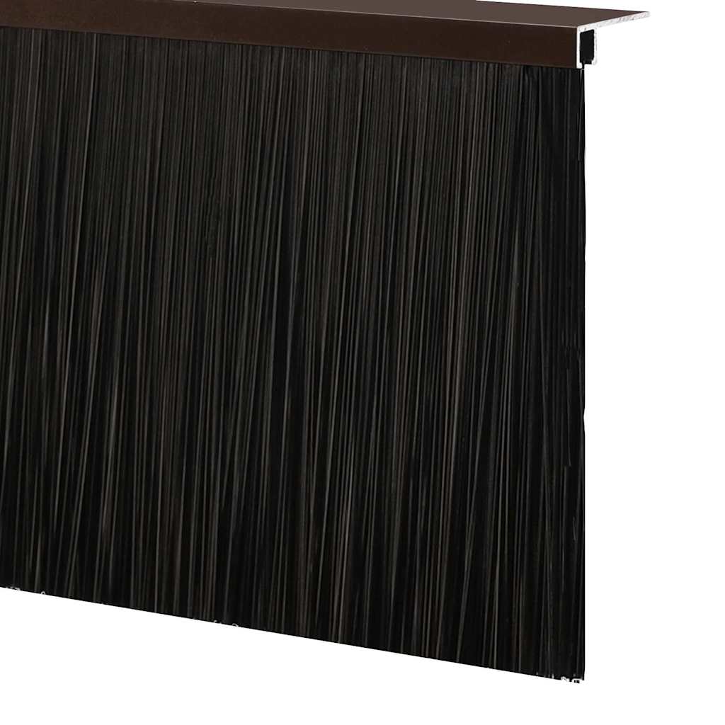 Aufsteck Türbürstendichtungen 2 pcs Braun 100 cm