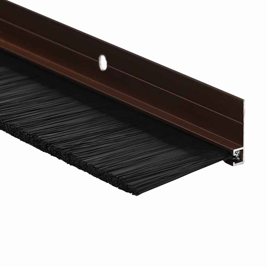 Aufsteck Türbürstendichtungen 12 pcs Braun 100 cm