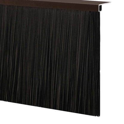 Aufsteck Türbürstendichtungen 12 pcs Braun 100 cm