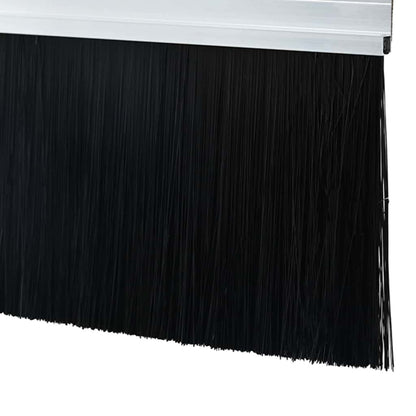 Selbstklebende Türbürstendichtungen 2 pcs Silber 100 cm