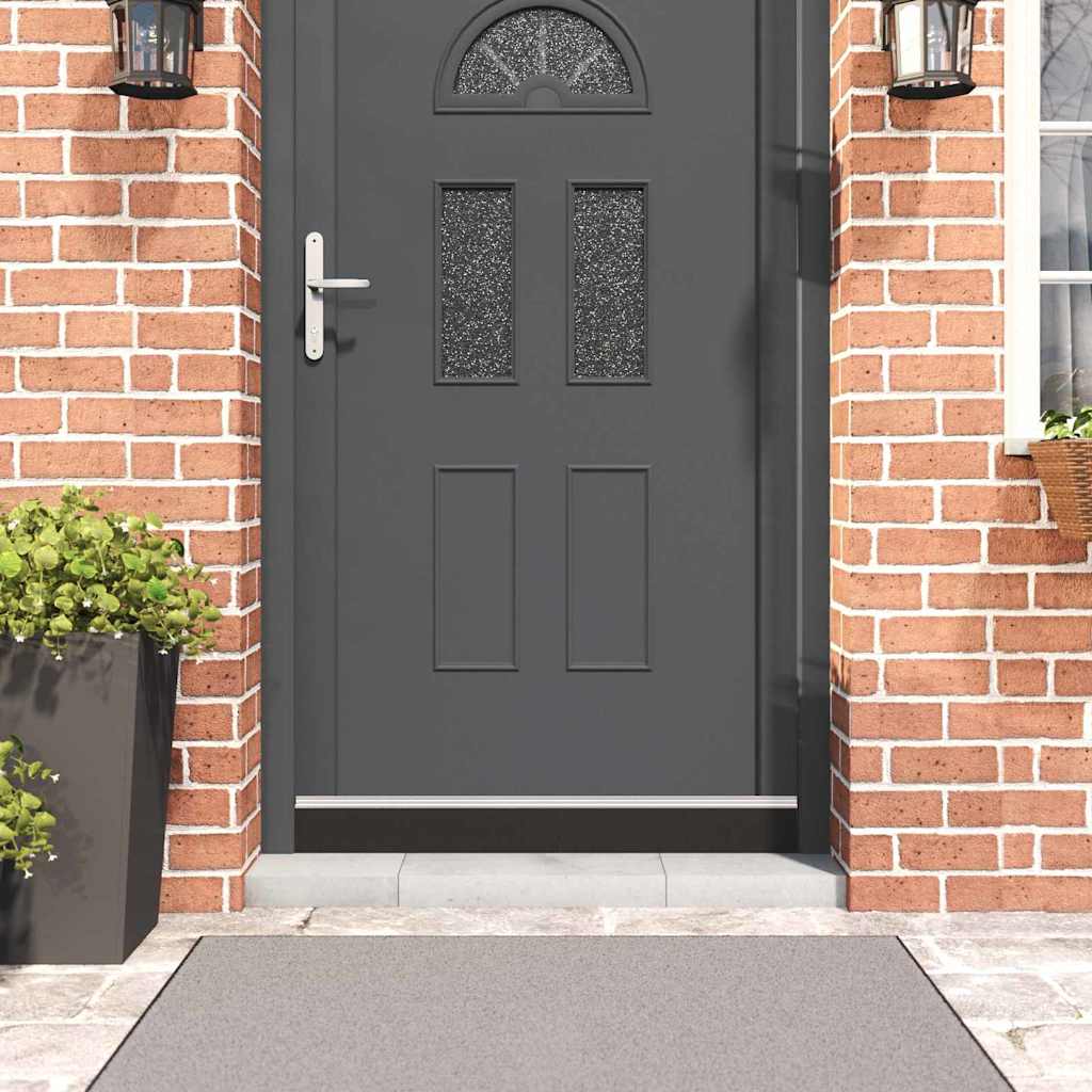 Selbstklebende Türbürstendichtungen 2 pcs Silber 100 cm