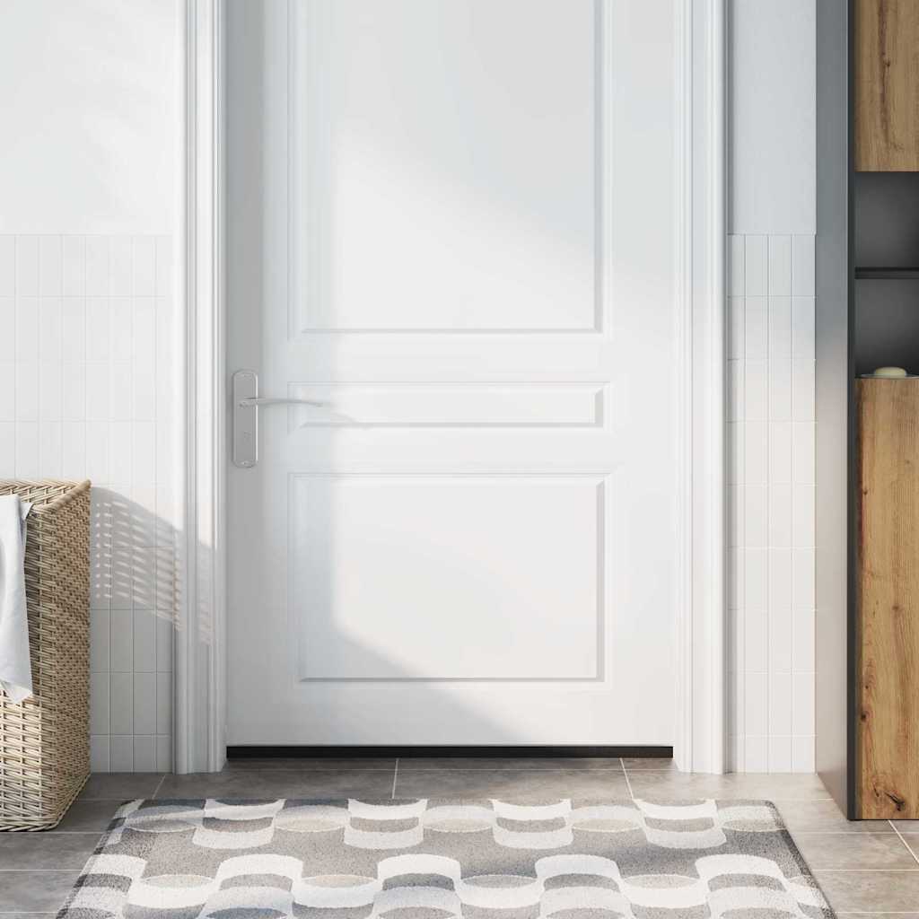 Selbstklebende Türbürstendichtungen 6 pcs Silber 100 cm