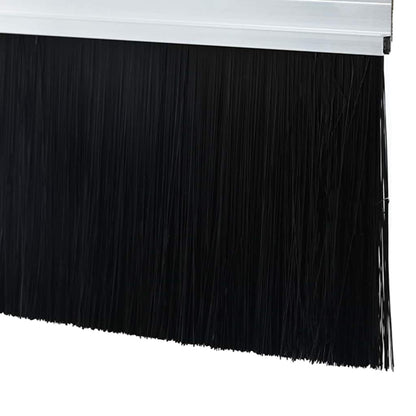 Aufsteck Türbürstendichtungen 2 pcs Silber 100 cm