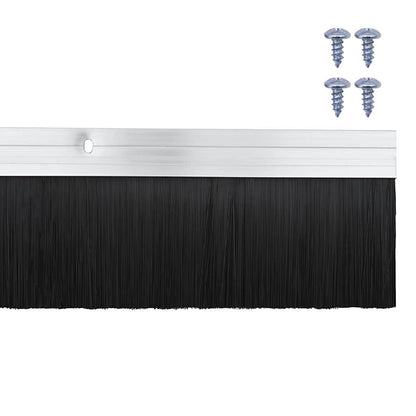 Aufsteck Türbürstendichtungen 12 pcs Silber 100 cm