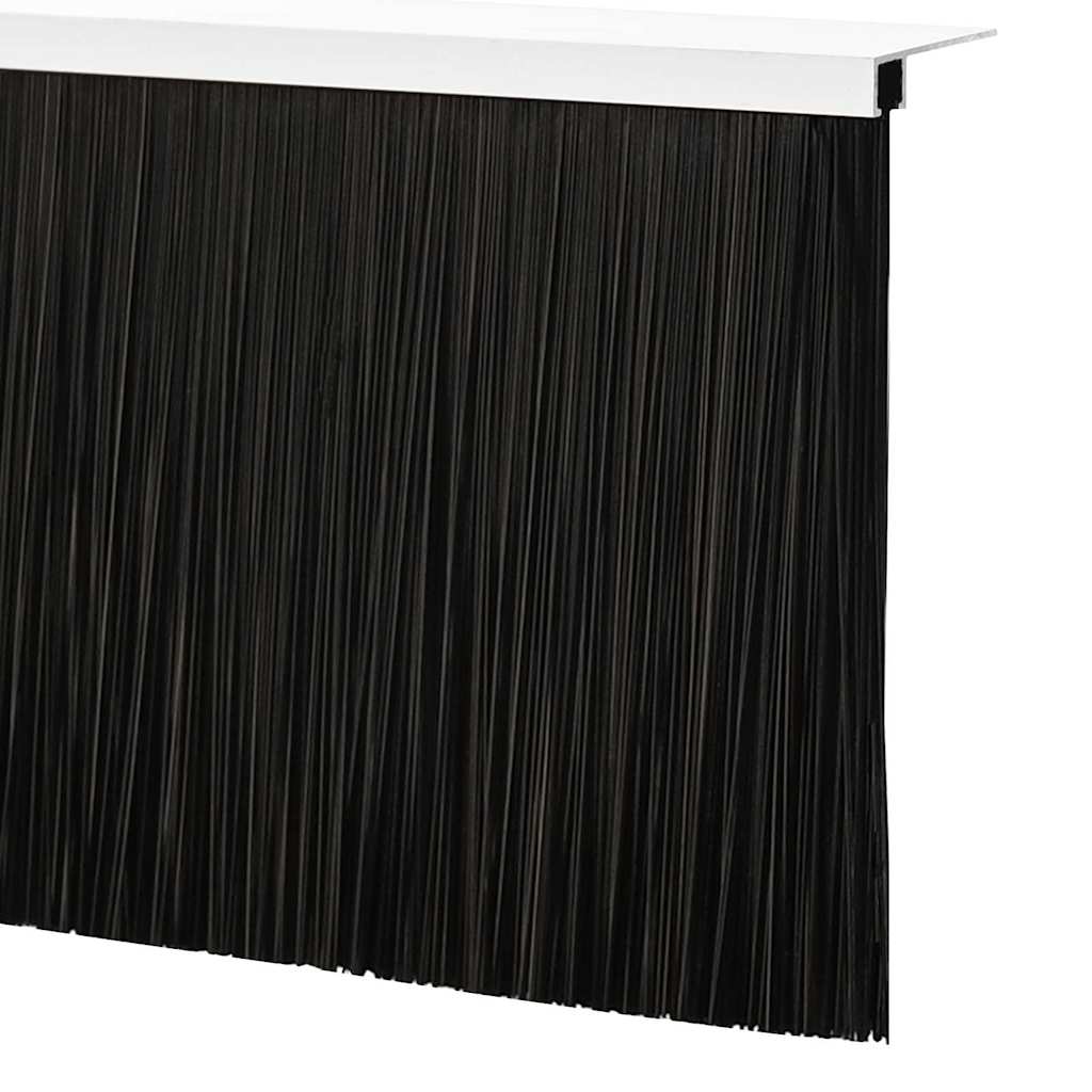 Aufsteck Türbürstendichtungen 2 pcs Silber 100 cm