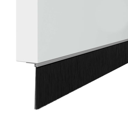 Aufsteck Türbürstendichtungen 2 pcs Silber 100 cm