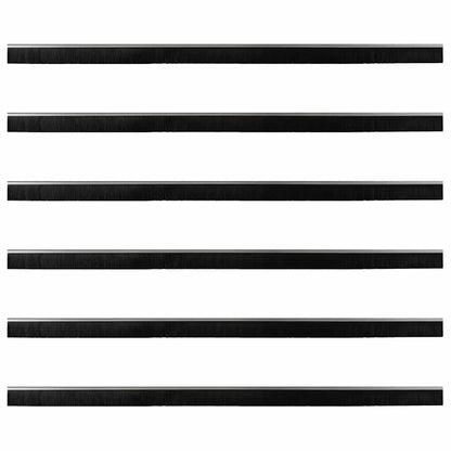Aufsteck Türbürstendichtungen 6 pcs Silber 100 cm