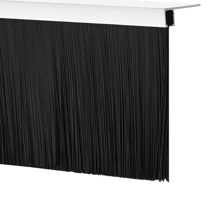 Aufsteck Türbürstendichtungen 6 pcs Silber 100 cm