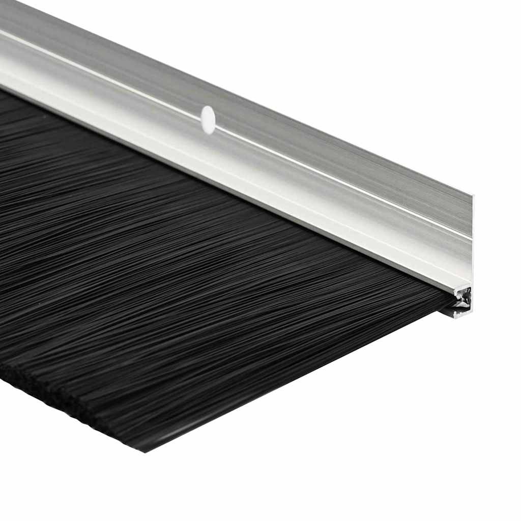 Aufsteck Türbürstendichtungen 6 pcs Silber 100 cm
