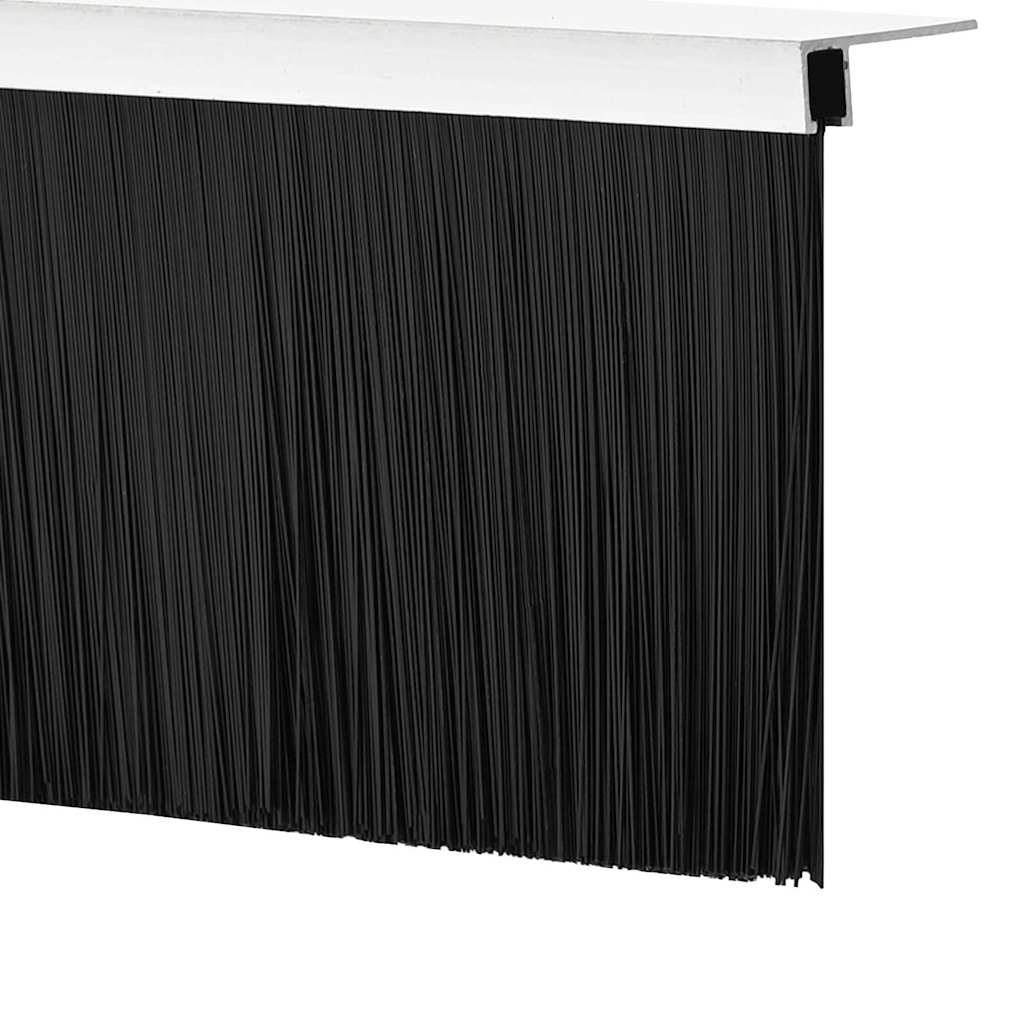 Aufsteck Türbürstendichtungen 12 pcs Silber 100 cm