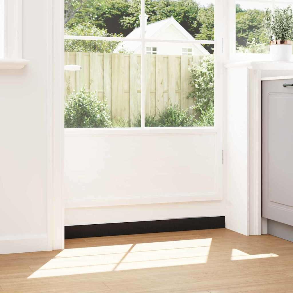 Aufsteck Türbürstendichtungen 12 pcs Silber 100 cm