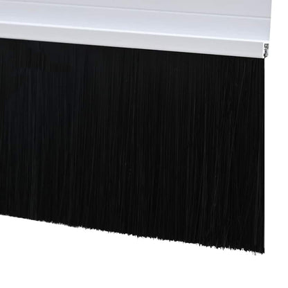 Selbstklebende Türbürstendichtungen 2 pcs Weiß 100 cm