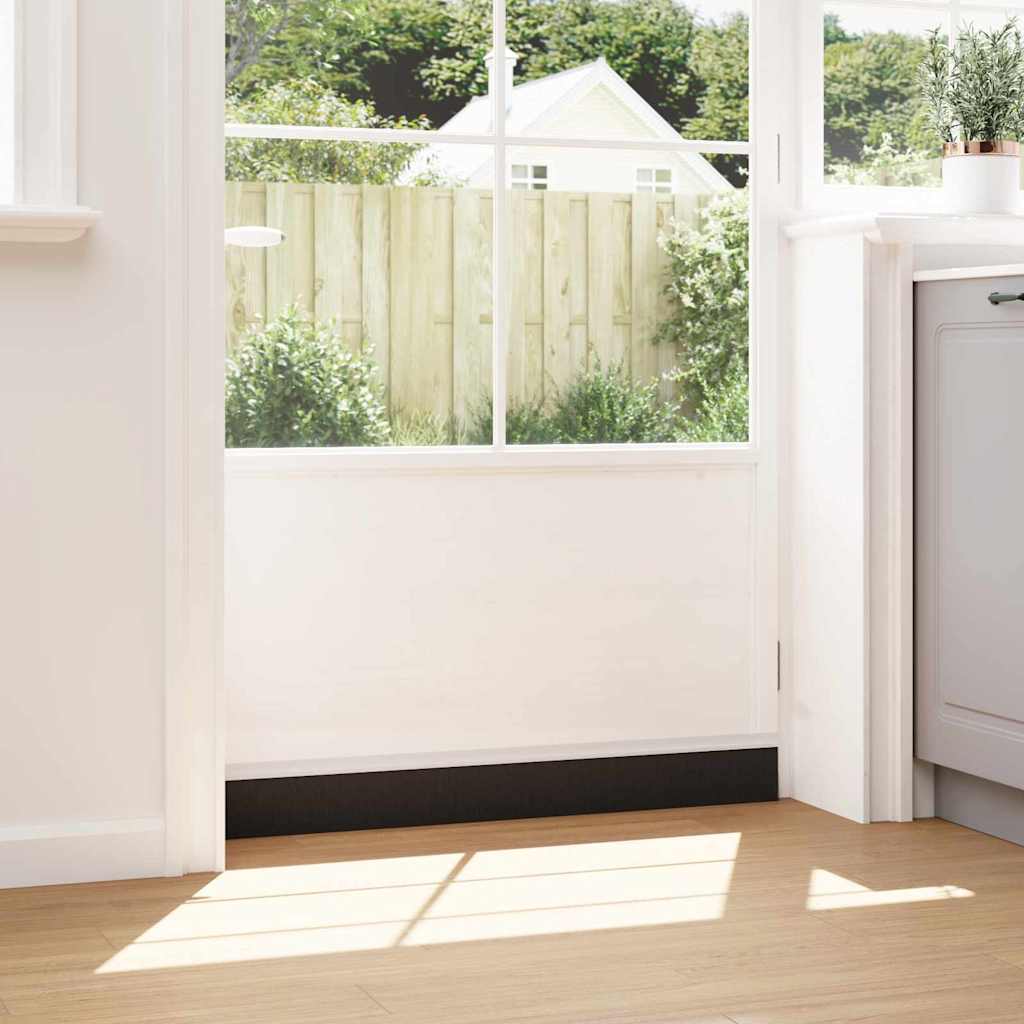 Selbstklebende Türbürstendichtungen 2 pcs Weiß 100 cm