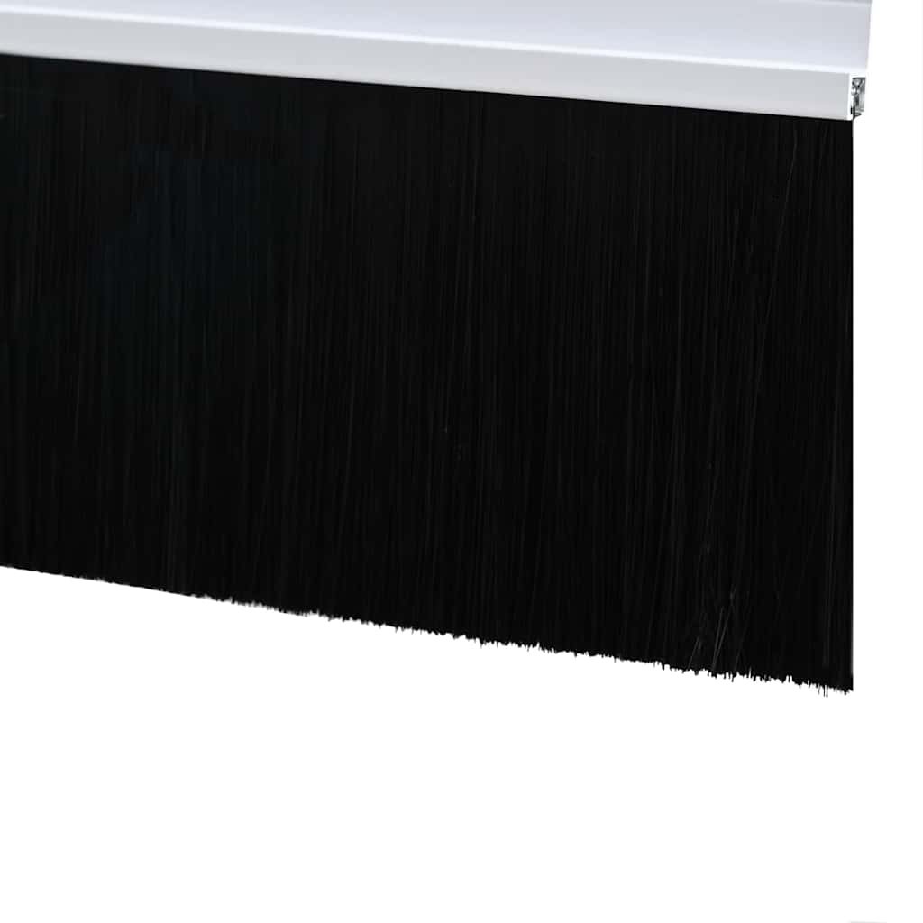 Selbstklebende Türbürstendichtungen 12 pcs Weiß 100 cm