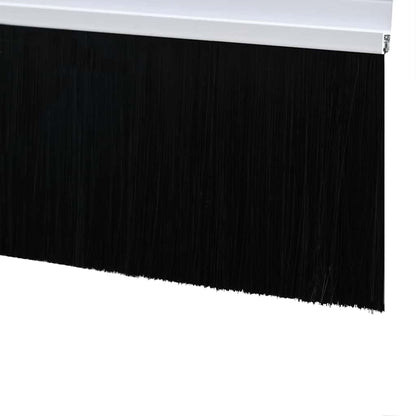 Selbstklebende Türbürstendichtungen 12 pcs Weiß 100 cm