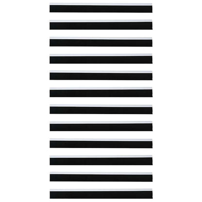 Selbstklebende Türbürstendichtungen 12 pcs Weiß 100 cm