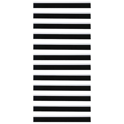 Selbstklebende Türbürstendichtungen 12 pcs Weiß 100 cm