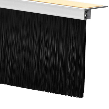 Selbstklebende Türbürstendichtungen 2 pcs Weiß 100 cm