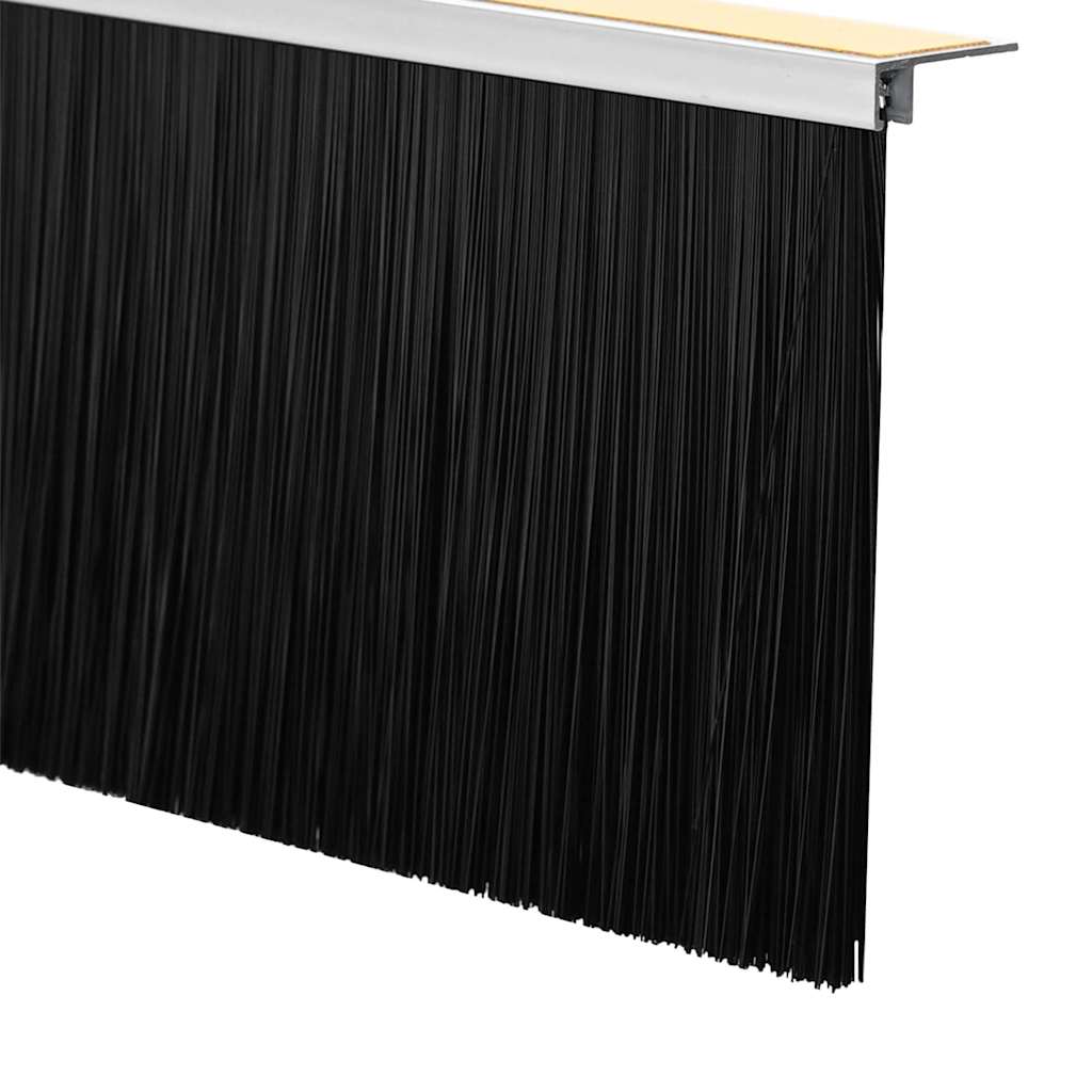 Selbstklebende Türbürstendichtungen 2 pcs Weiß 100 cm