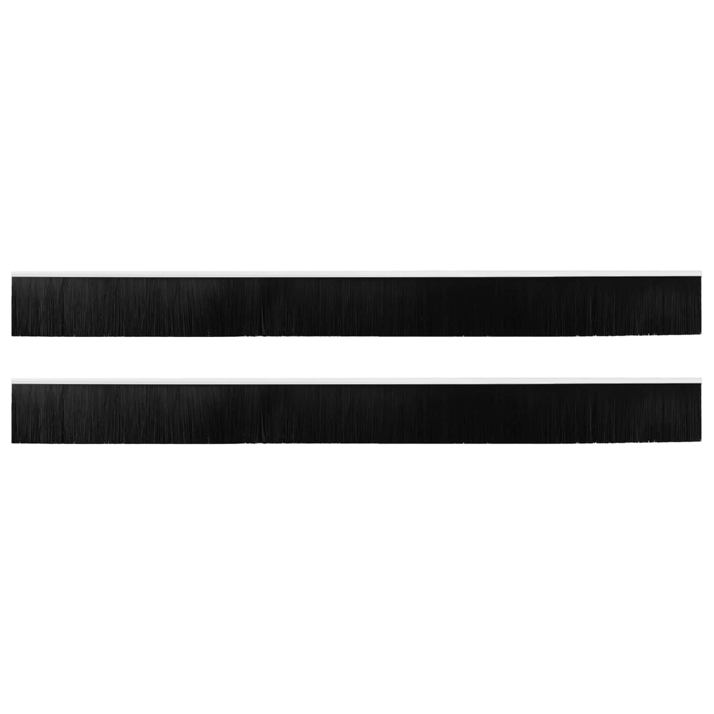 Selbstklebende Türbürstendichtungen 2 pcs Weiß 100 cm