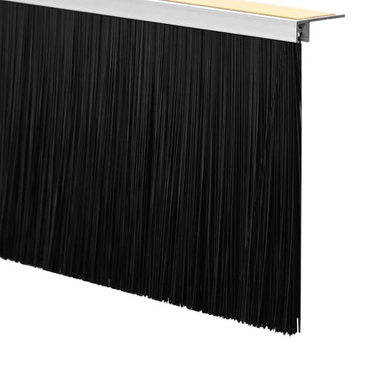 Selbstklebende Türbürstendichtungen 6 pcs Weiß 100 cm