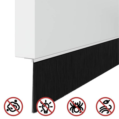 Selbstklebende Türbürstendichtungen 6 pcs Weiß 100 cm