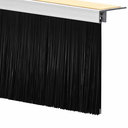 Selbstklebende Türbürstendichtungen 12 pcs Weiß 100 cm