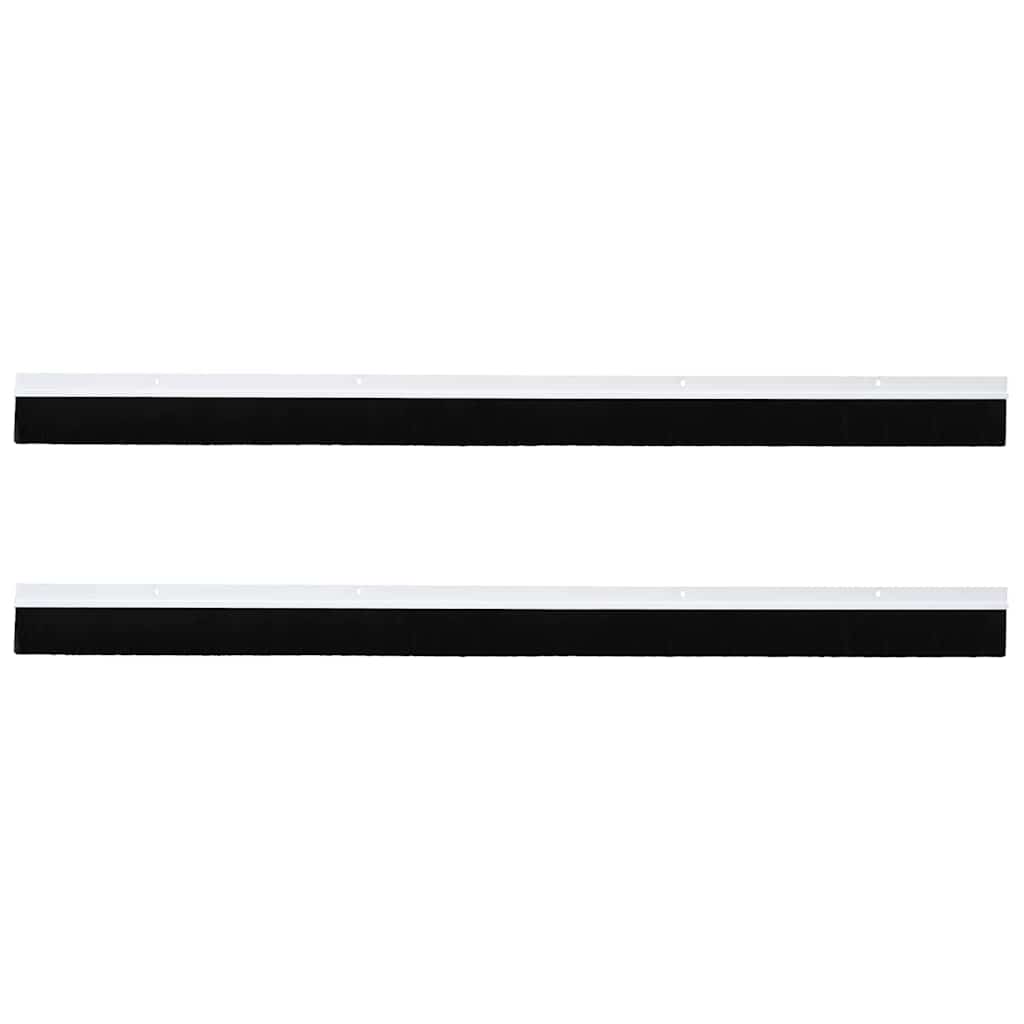Aufsteck Türbürstendichtungen 2 pcs Weiß 100 cm
