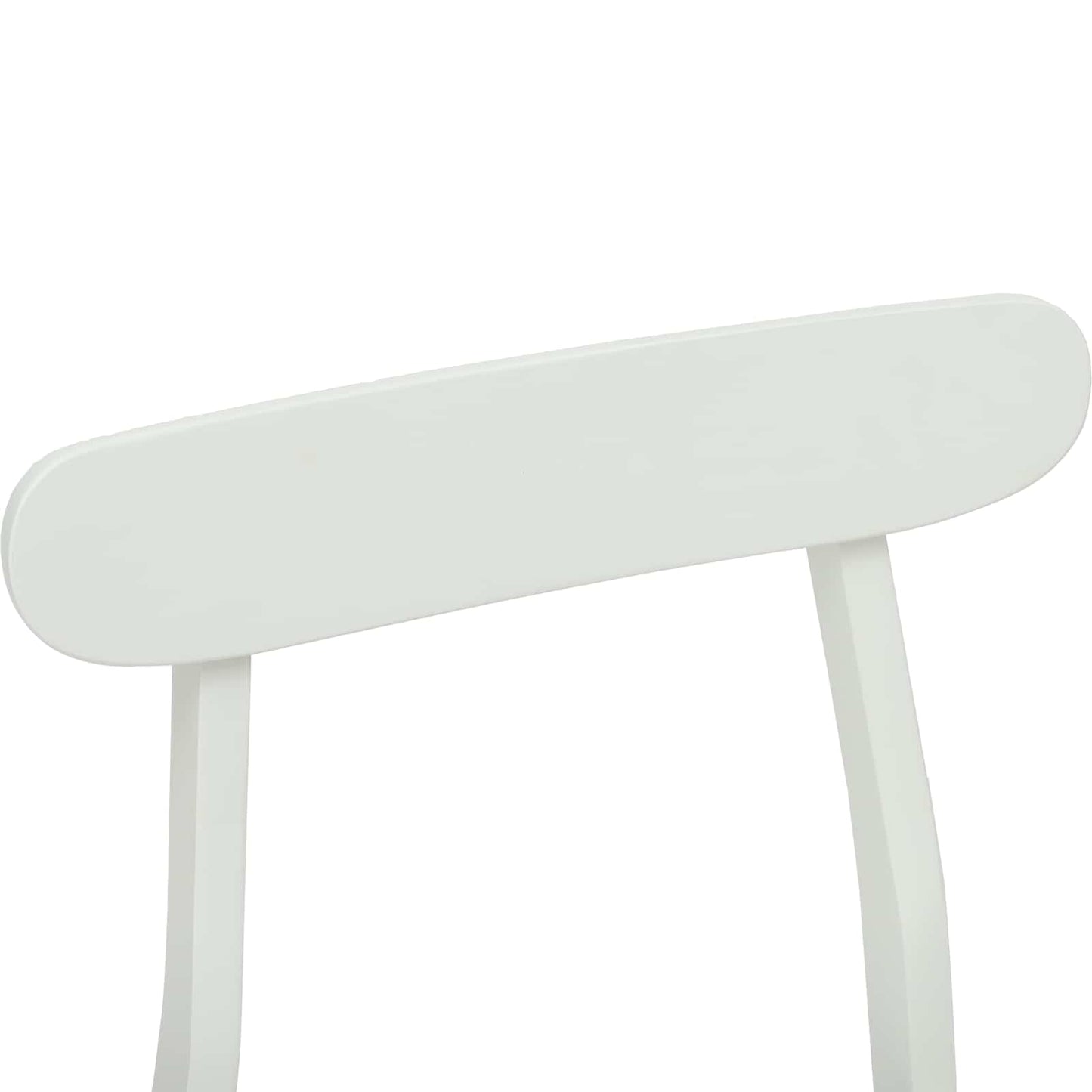 vidaXL Esszimmerstuhl 2 pcs Weiß 43 x 44,5 x 77 cm Massives Gummiholz