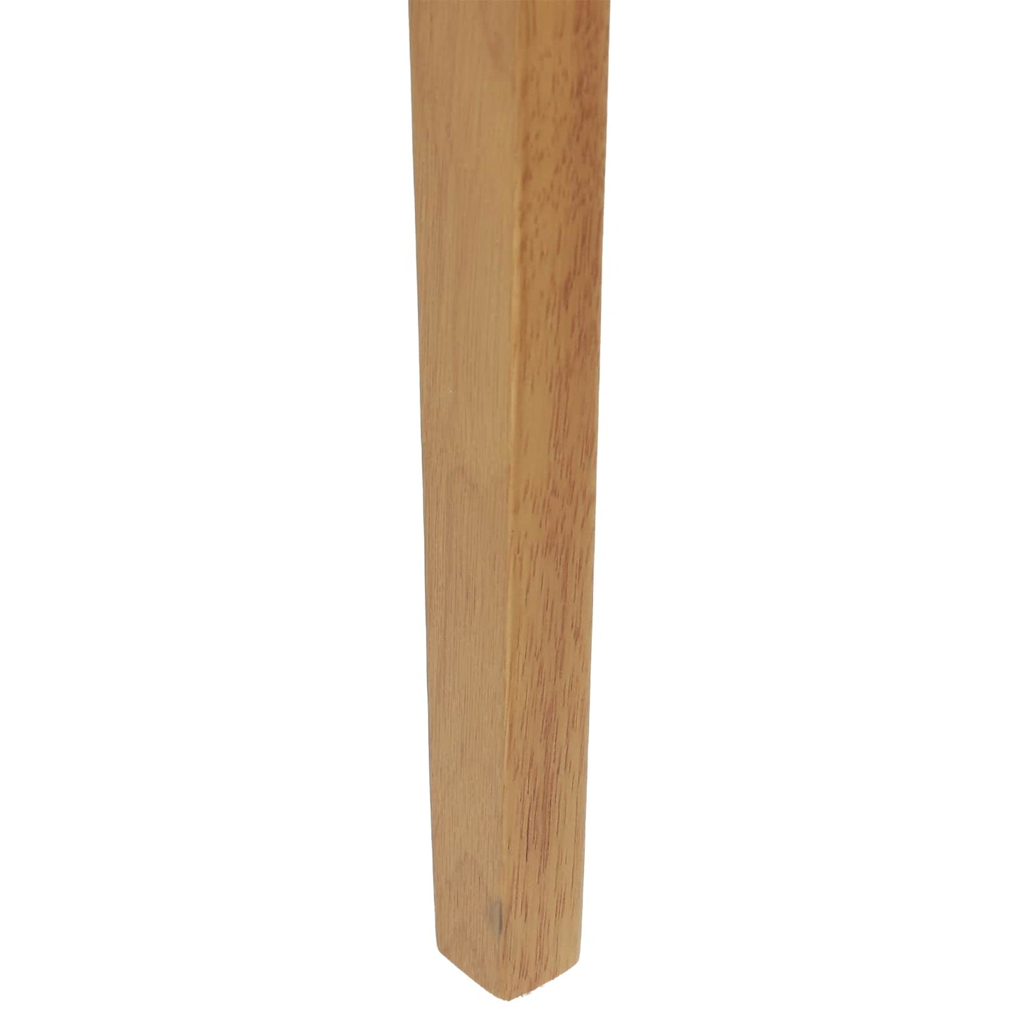 vidaXL Esszimmerstuhl 2 pcs Natur Massives Gummiholz