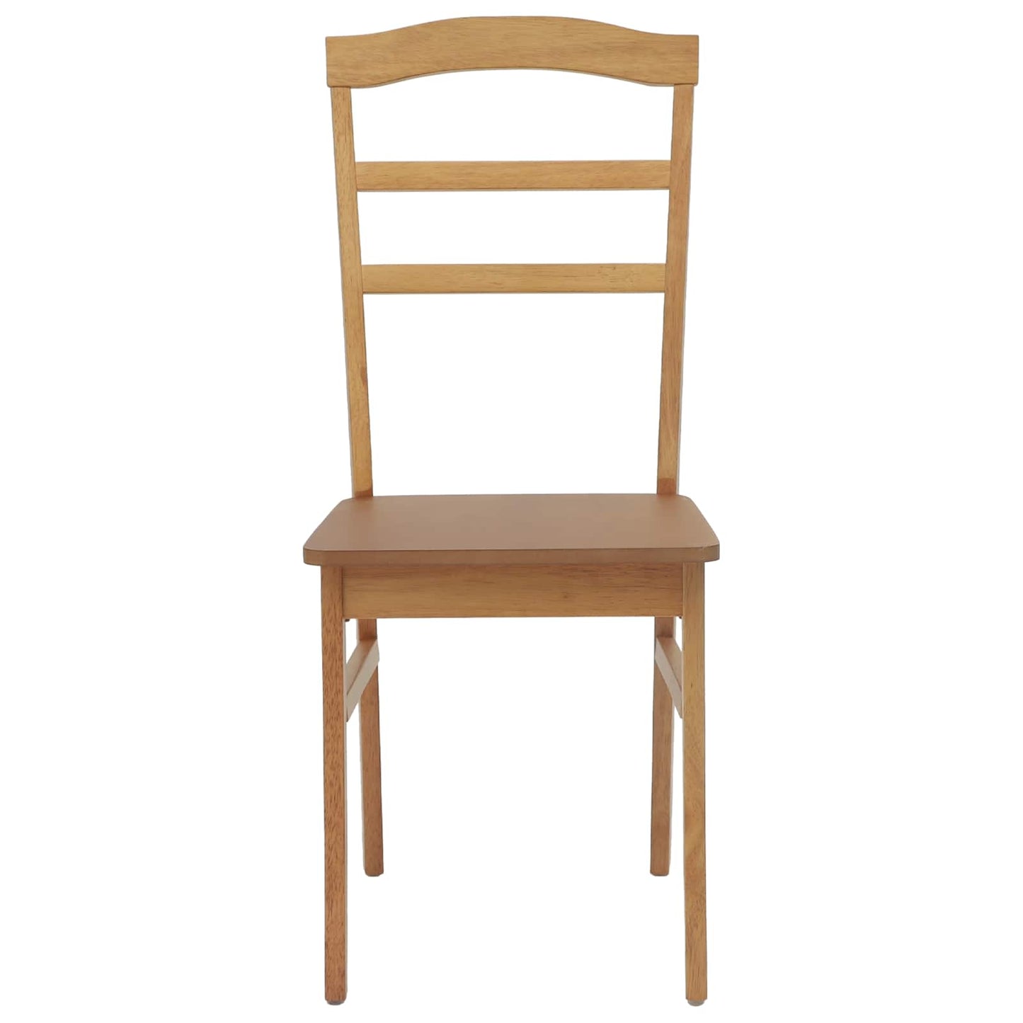 vidaXL Esszimmerstuhl 2 pcs Natur Massives Gummiholz