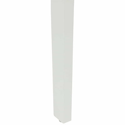 vidaXL Esszimmerstuhl 2 pcs Weiß und Braun Massives Gummiholz