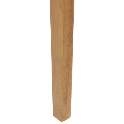 vidaXL Esszimmerstuhl 2 pcs Natur Massives Gummiholz
