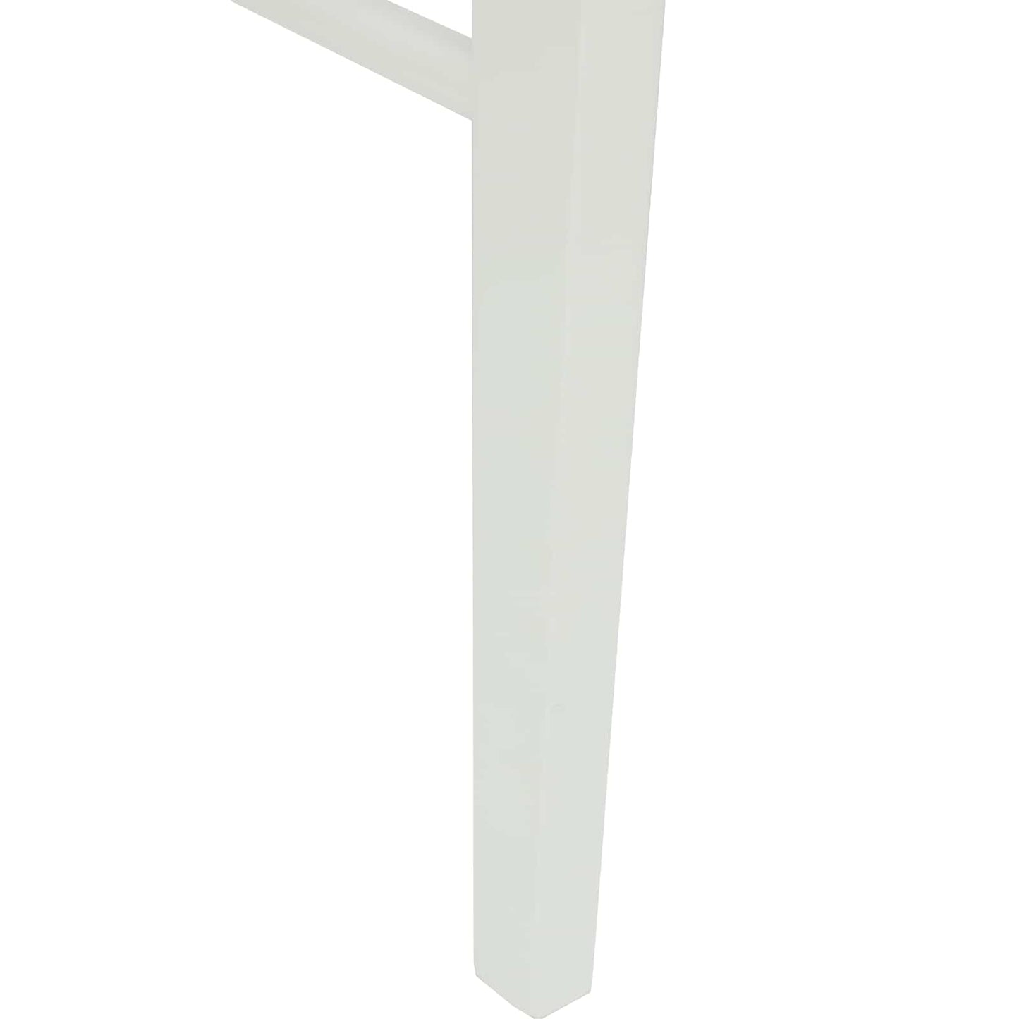 Esszimmerstuhl 2 pcs Weiß und Braun Massives Gummiholz