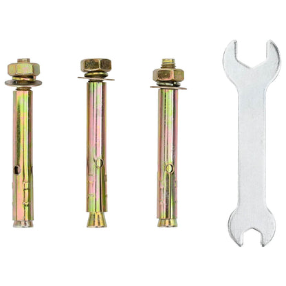 Stehender Briefkasten mit Speicher Schwarz 42,5 x 29,5 x 117 cm