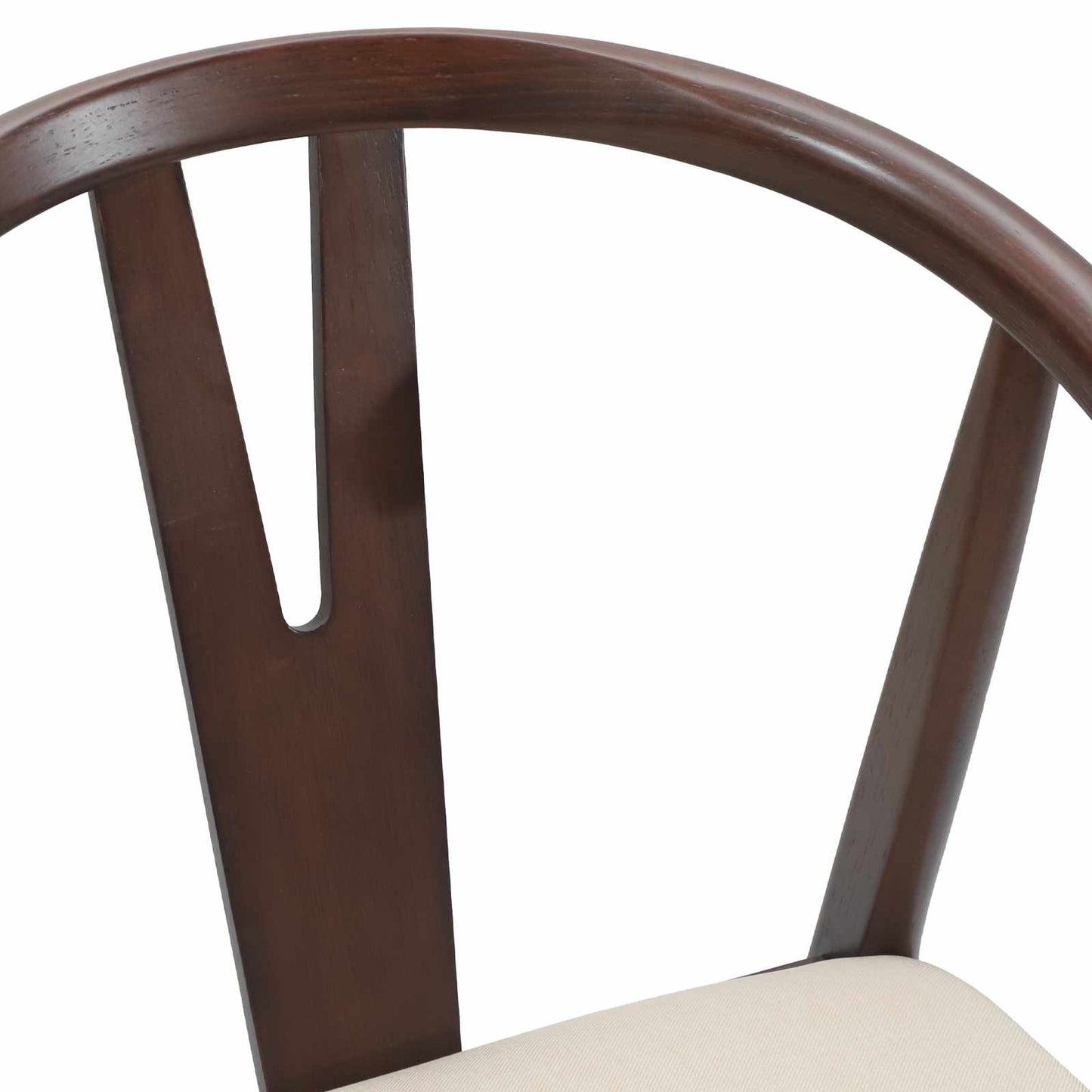 vidaXL Esszimmerstuhl 2 pcs Hellbraun und hell Massives Gummiholz