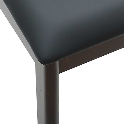 vidaXL Esszimmerstuhl 2 pcs Hellbraun und Schwarz Massives Gummiholz