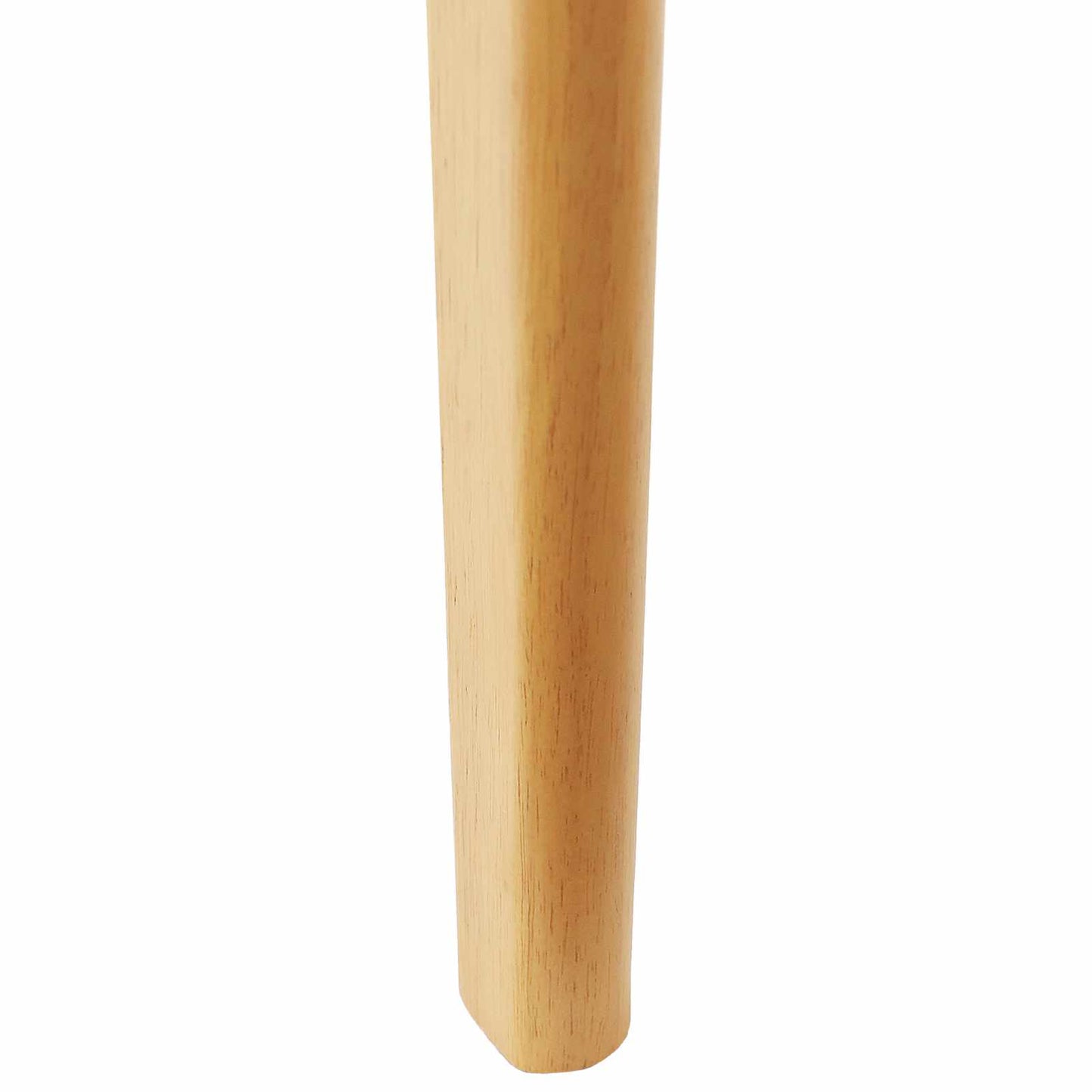 vidaXL Esszimmerstuhl 2 pcs Natur Massives Gummiholz
