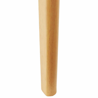 vidaXL Esszimmerstuhl 2 pcs Natur Massives Gummiholz