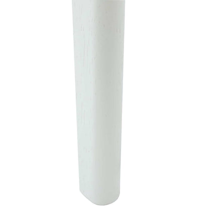 vidaXL Esszimmerstuhl 2 pcs Weiß und Grau Massives Gummiholz