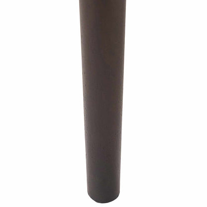 vidaXL Esszimmerstuhl 2 pcs Hellbraun und Schwarz Massives Gummiholz