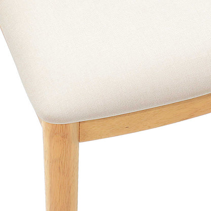 Esszimmerstuhl 2 pcs Natürlich und hell Massives Gummiholz